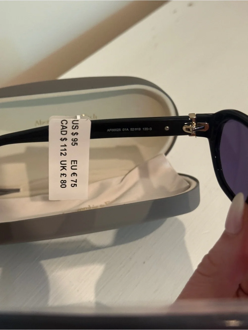 Abercrombie & Fitch Black Rectangular Women's Sunglasses